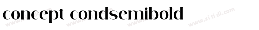 concept condsemibold字体转换